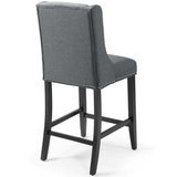 Baron Upholstered Fabric Counter Stool - Gray EEI-3735-GRY