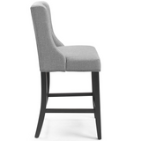 Baron Upholstered Fabric Counter Stool - Light Gray EEI-3735-LGR