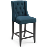 Baronet Counter Bar Stool Upholstered Fabric Set of 2 - Azure EEI-4020-AZU