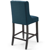 Baronet Counter Bar Stool Upholstered Fabric Set of 2 - Azure EEI-4020-AZU