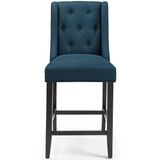 Baronet Counter Bar Stool Upholstered Fabric Set of 2 - Azure EEI-4020-AZU