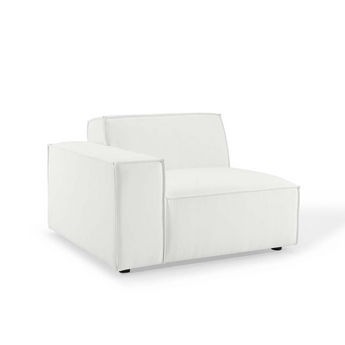 Restore Left-Arm Sectional Sofa Chair - White EEI-3869-WHI