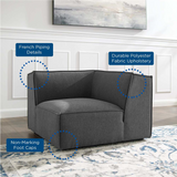 Restore Sectional Sofa Corner Chair - Charcoal EEI-3871-CHA