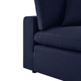 Commix Overstuffed Outdoor Patio Armless Chair - Navy EEI-4902-NAV