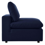 Commix Sunbrella® Outdoor Patio Armless Chair - Navy EEI-4905-NAV