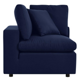 Commix Sunbrella® Outdoor Patio Corner Chair - Navy EEI-4907-NAV