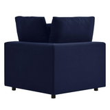 Commix Sunbrella® Outdoor Patio Corner Chair - Navy EEI-4907-NAV