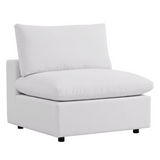 Commix 6-Piece Outdoor Patio Sectional Sofa - White EEI-5585-WHI