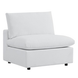 Commix 5-Piece Sunbrella® Outdoor Patio Sectional Sofa - White EEI-5584-WHI