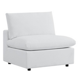 Commix 5-Piece Sunbrella® Outdoor Patio Sectional Sofa - White EEI-5588-WHI