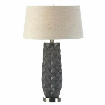 Prism Porcelain Table Lamp with Linen Shade
