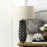 Prism Porcelain Table Lamp with Linen Shade