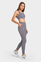 Elevate High Waist Ankle-Length Yoga Leggings with Pockets