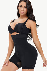 Shapetastic Full Size Spaghetti Strap Lace Trim Shaping Bodysuit