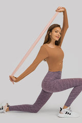 Wendy Cut Out Front Crop Yoga Tee