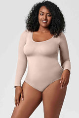 Shapetastic Long Sleeve Shaping Bodysuit