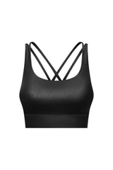 Crisscross Strappy Back Sports Bra