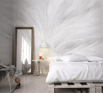 Gallery Expressions Custom White Feather Wallpaper